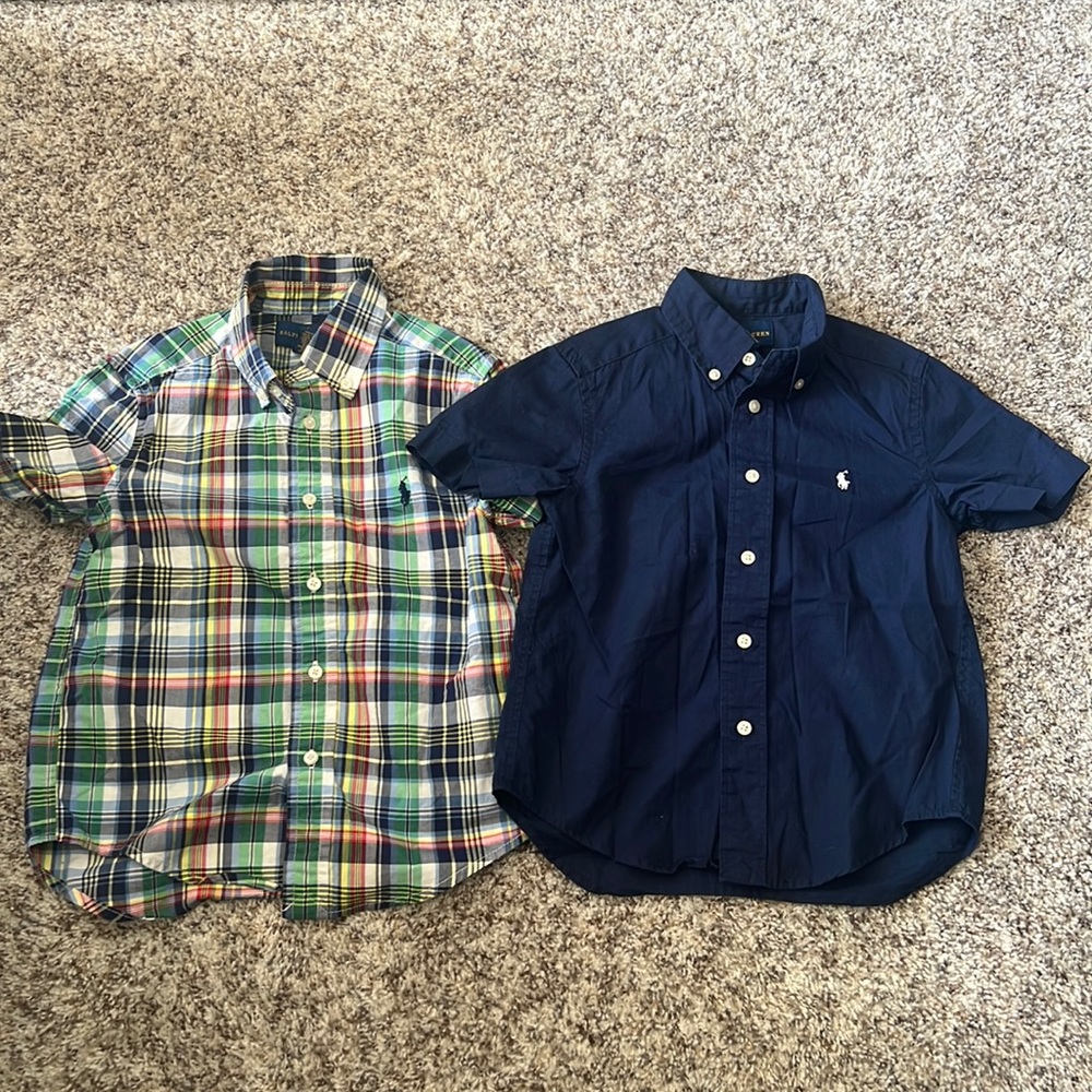 Ralph Lauren Navy and Multicolored Tops BUNDLE!! Size 4